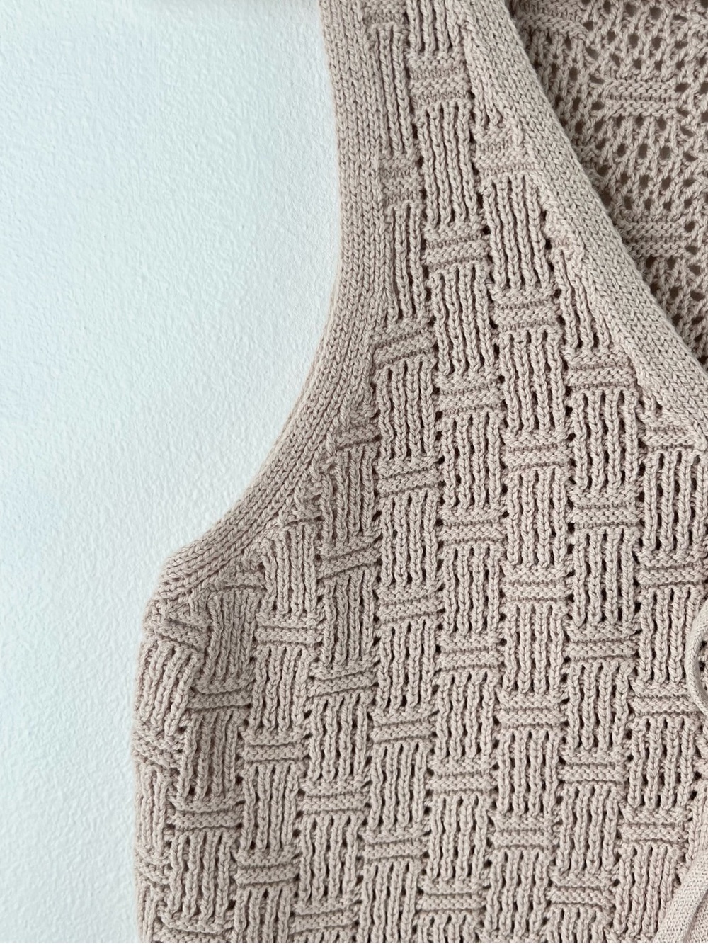 Y2K 2000s Boho Crochet Tie Front Tank Top Festival Outfit Going Out Top size M - Picture 4 of 6